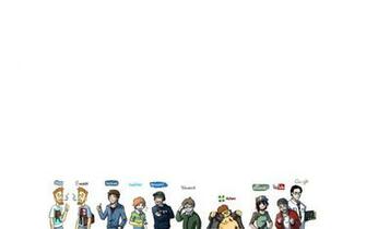Social Networking Contact With Friends Desktop Wallpaper