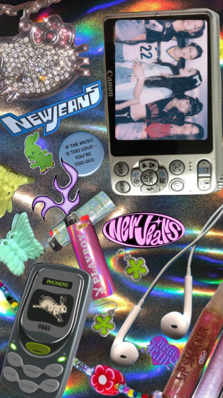 Y2k Wallpaper iPhone Aesthetic Collage Poster Wall