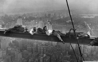 Construction Workers At Height 4k HD Desktop Wallpaper For