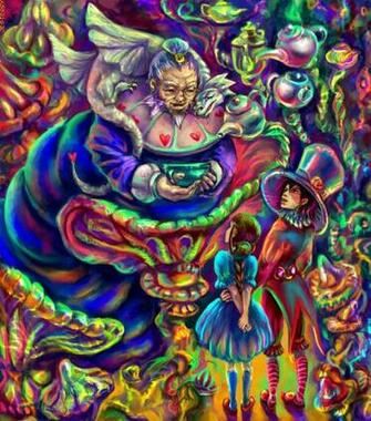Gallery Trippy Alice In Wonderland Background