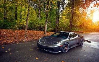 Beautiful Grey Ferrari F430 Wallpaper