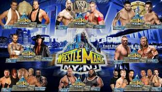Wrestlemania Match Card By Arshpreetsingh