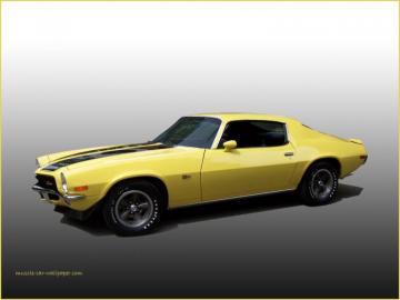 Camaro Z28 Wallpaper Yellow Sport Coupe Left