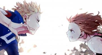 Bakugo Vs Uraraka Boku No Hero Academia Wallpaper