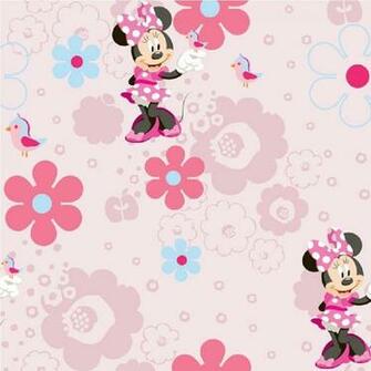 Wallpaper Disney Minnie Mouse Spring Walk