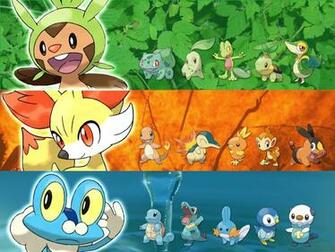 Wallpaper Pokemon Xy Starters By Xxrrsteve