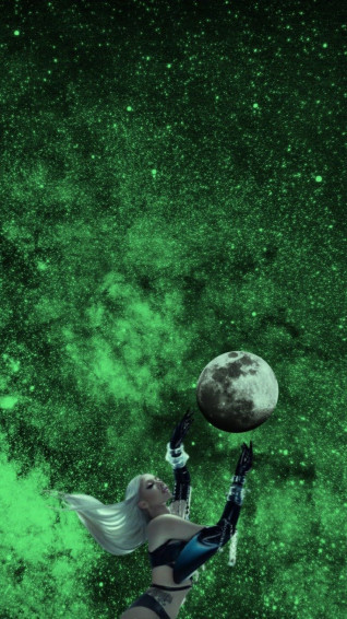 Kali Uchis Green Wallpaper