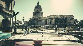 Wallpaper Havana City Buildings Car Cuba Desktop