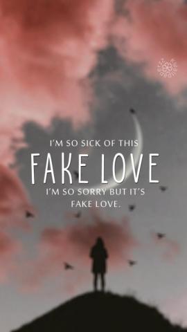 Fake Love Bts Lyrics Wallpaper Teahub Io