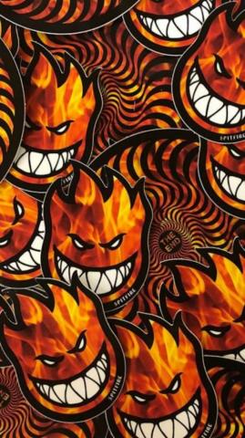 Spitfire Wheels Wallpaper Skateboard Art Design Barcode