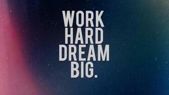 Motivational Wallpaper On Work Hard And Dream Big Dont Give Up World
