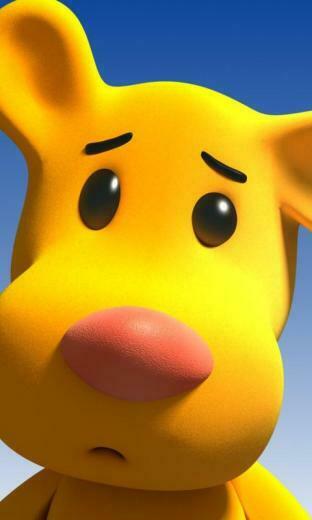 Cartoon Character Funny Yellow Animal HD Wallpaper