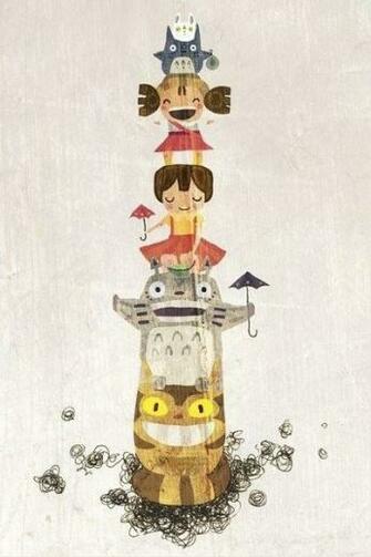 Totoro iPhone Wallpaper