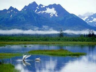 Alaska Cool Nature Lakes HD Desktop Wallpaper