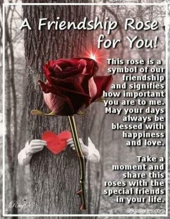 Wallpaper Rose For My Friend A Friendship You