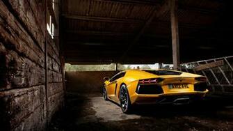 Yellow Lamborghini Aventador Wallpaper HD Car Id