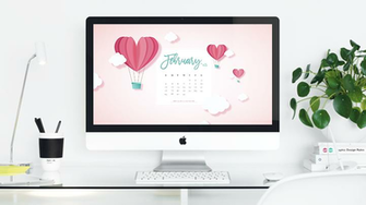 February Wallpaper Calendar