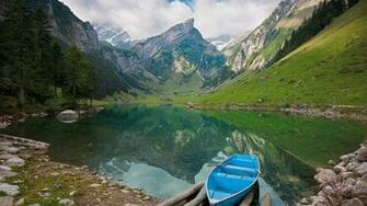 Mountain Lake Wallpaper HD Background Desktop