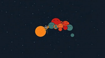 Solar Sytem Planets Cute Space Background Wallpaper 4k HD Pc 5390f