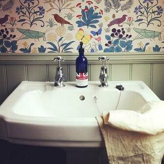 Apothecary S Garden Wallpaper Bathroom Ideas Powder