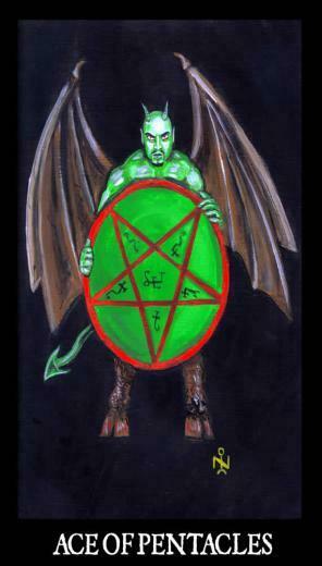 Pentacles Esoteric And Occult Luciferian Tarot Cards Wallpaper Image