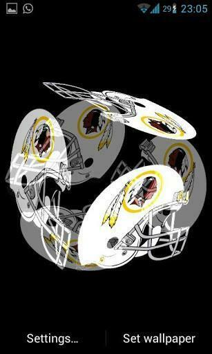Bigger Redskins Helmet Live Wallpaper For Android Screenshot