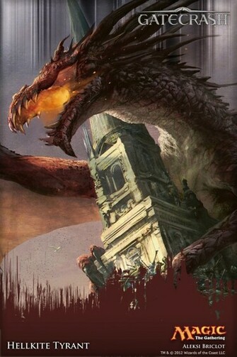 Wallpaper Of The Week Hellkite Tyrant Daily Mtg Magic