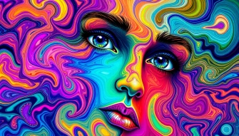 Trippy Face Wallpaper