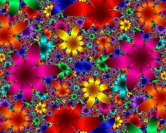 Psychedelic Flower Power Background