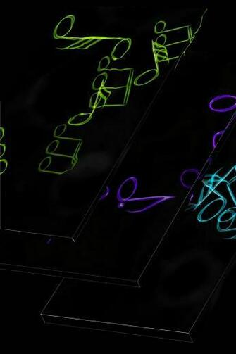 Neon Music Notes Live Wallpaper For Android Apk