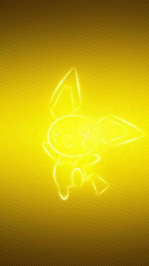 Wallpaper Pokemon Yellow Pichu iPhone Se 5s 5c