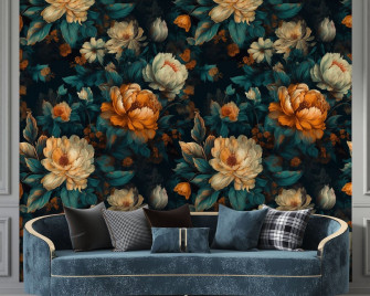 Dark Floral Wallpaper Chicobumbum