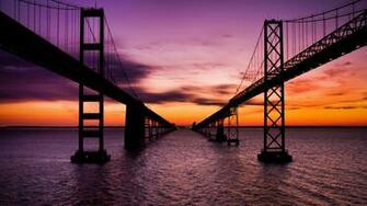 Bay Bridge At Sunset Jpg