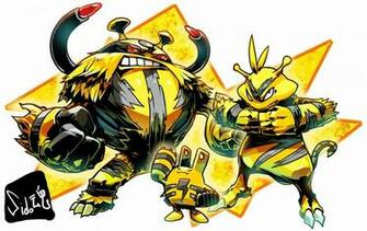 Elekid Electabuzz Y Electivire Pokemon Fan Art