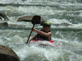 Wallpaper Whitewater Canoe