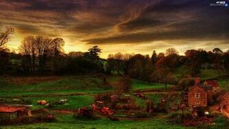 Farm Tractor Wallpaper Twilight