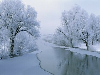 Rvier In Winter Desktop Pc And Mac Wallpaper
