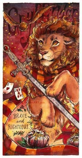 A Proud Gryffindor Loving The Fantastic Fanart And Celebrating