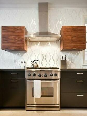 Wallpaper Backsplash Kitchens