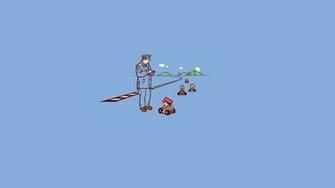 Super Mario Funny Ticket Wallpaper Desktop