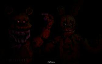 Nightmare Fredbear And Springtrap Wallpaper