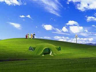 Blissful Teletubbies Version Windows Computer Desktop