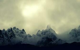 Cloudy Mountains Landschaft Hintergrundbilder