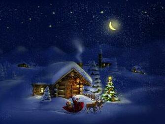 Christmas Night With Santa 4k Ultra HD Wallpaper Net