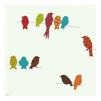 York Wallcoverings Bistro X Birds Wildlife Wallpaper