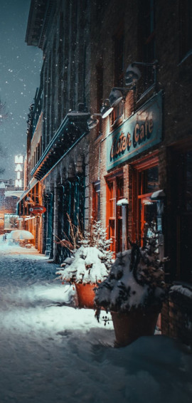 Winter 4k Wallpaper Night Sky
