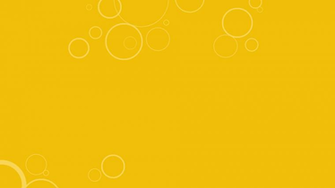 White Bubbles On Yellow Background Wallpaper H High