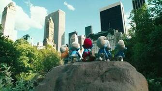 Cartoons The Smurfs Papa Smurf Smurfette Wallpaper