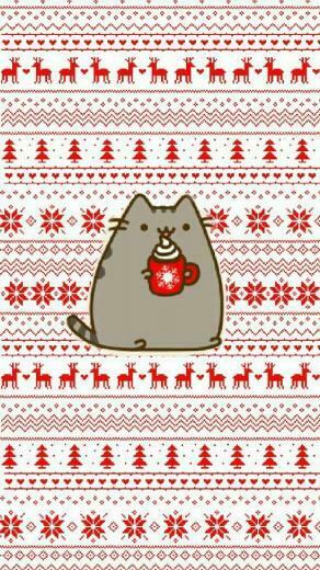 Image Result For Pusheen Desktop Wallpaper Christmas Background