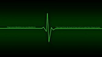 Green Dark Wallpaper Quotes Hope Heart Beat